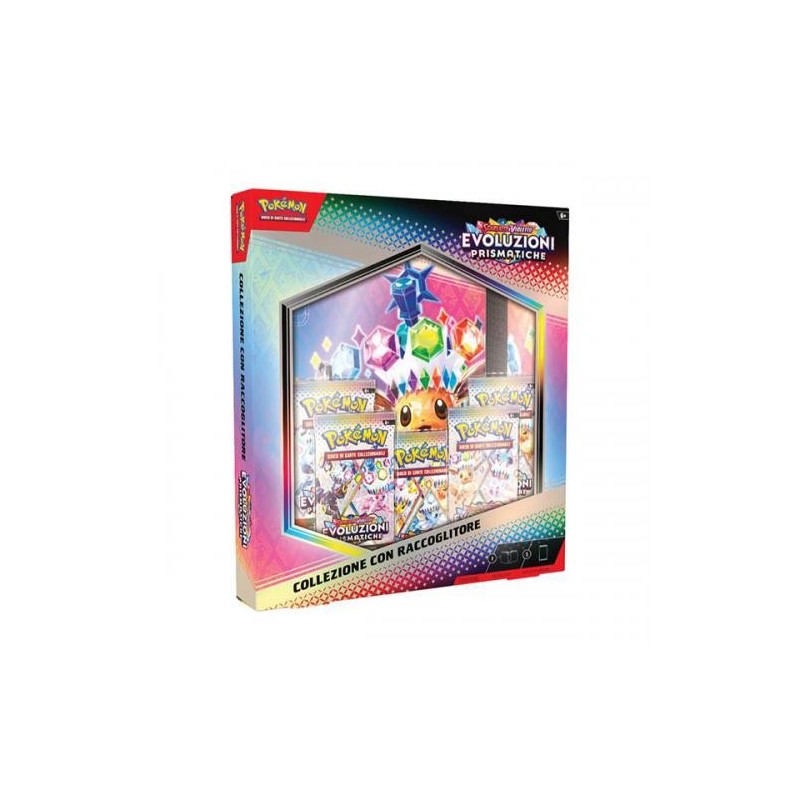 Pokemon Scarlatto e Violetto Evoluzioni Prismatiche Collezione con Raccoglitore