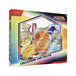 Pokèmon Scarlatto e Violetto Evoluzioni Prismatiche Collezione con poster