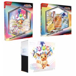 Pokémon Evoluzioni Prismatiche Set allenatore, Collezione con poster e collezione con raccoglitore
