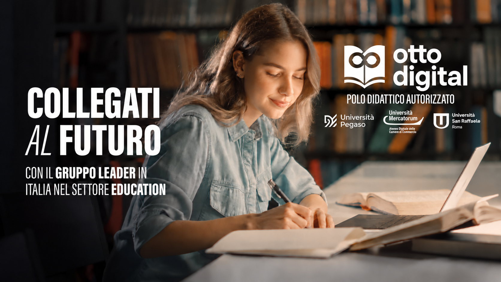Ottodigital, polo didattico autorizzato Pegaso, Mercatorum e San Raffaele Roma